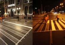 Διαγραμμίσεις σε κομβικές διαβάσεις πεζών πραγματοποιεί η Περιφέρεια Αττικής