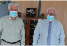 Συνάντηση Δημάρχου Αγίας Παρασκευής Βασίλη Ζορμπά με τον Αντιδήμαρχο του Δήμου Λυκοβρυσης Πεύκης Π. Ιωάννου