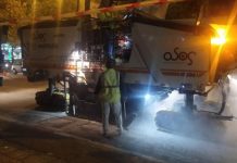 Εργασίες ασφαλτόστρωσης και συντήρησης οδοστρώματος στην Λ. Μεσογείων από την Περιφέρεια Αττικής