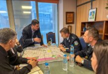 Συνάντηση του Δημάρχου με τον Διοικητή του Β΄ Τμήματος Τροχαίας Β/Α Αττικής, Ανδρέα Παλαιολόγο