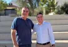 Στο πλευρό του Διευθυντή του 1ου ΕΠΑΛ κ. Μπαλάσκα ο Δήμαρχος Γ. Μυλωνάκης