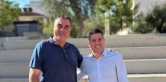 Στο πλευρό του Διευθυντή του 1ου ΕΠΑΛ κ. Μπαλάσκα ο Δήμαρχος Γ. Μυλωνάκης