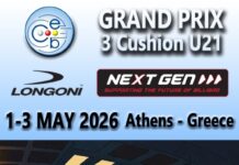 Η καρδιά του ευρωπαϊκού μπιλιάρδου χτυπάει δυνατά 1–3 Μαΐου στο Koralli Billiard Clab Cafe στην Αγία Παρασκευή