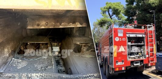 Φωτιά στην Αγία Παρασκευή σε υπόγειο γκαράζ